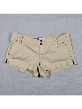 Y2K American Eagle Outfitters Micro Shorts Womens 6 Favorite Khaki Uniform Mall